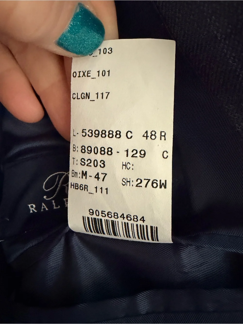 POLO RALPH LAUREN Blue Label Men’s Plaid Wool/Silk Blazer Sz 48R Made in Canada